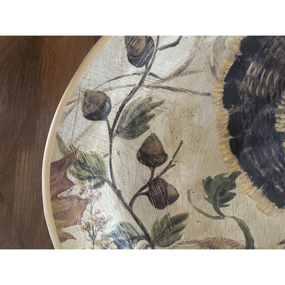 Oval Pottery Barn Fresco Turkey Platter XL 22" Thanksgiving Heirloom - Picture 3 of 5